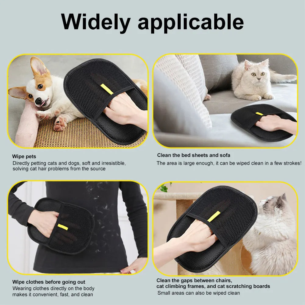 Magic Pet Hair Removal Glove for Dogs & Cats