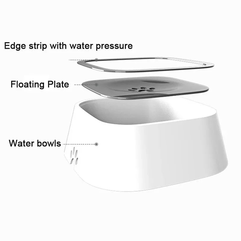 Anti-Spill Pet Water Bowl for Dogs & Cats