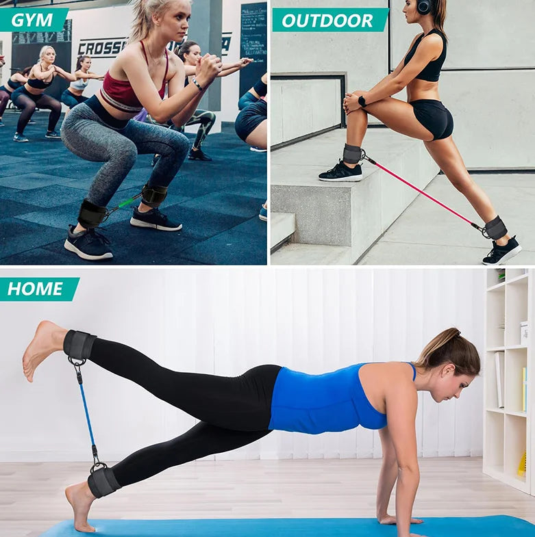 Ankle Resistance Bands – 6 Levels for Legs, Glutes & Toning