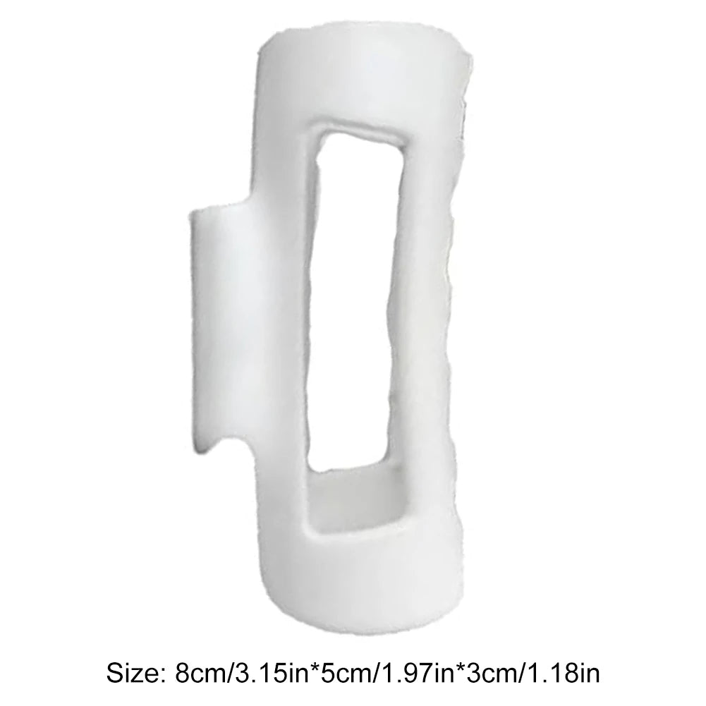 Soft Silicone Hair Claw Clip Set – Flexible Non-Breaking Hair Clips (4 Pack)