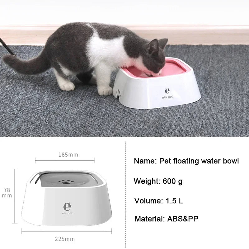Anti-Spill Pet Water Bowl for Dogs & Cats