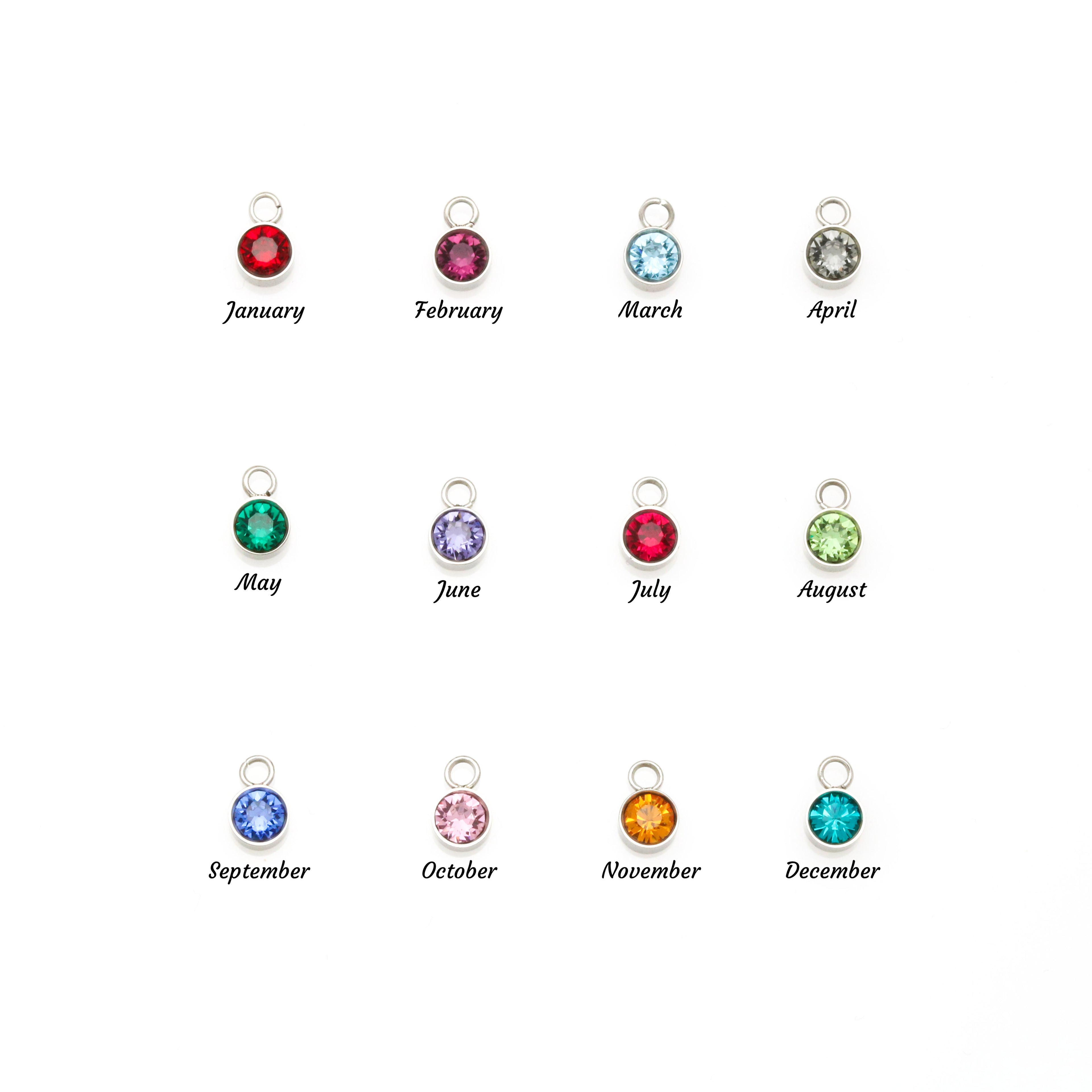 Custom Name Necklace with Birthstone (No Message Card)