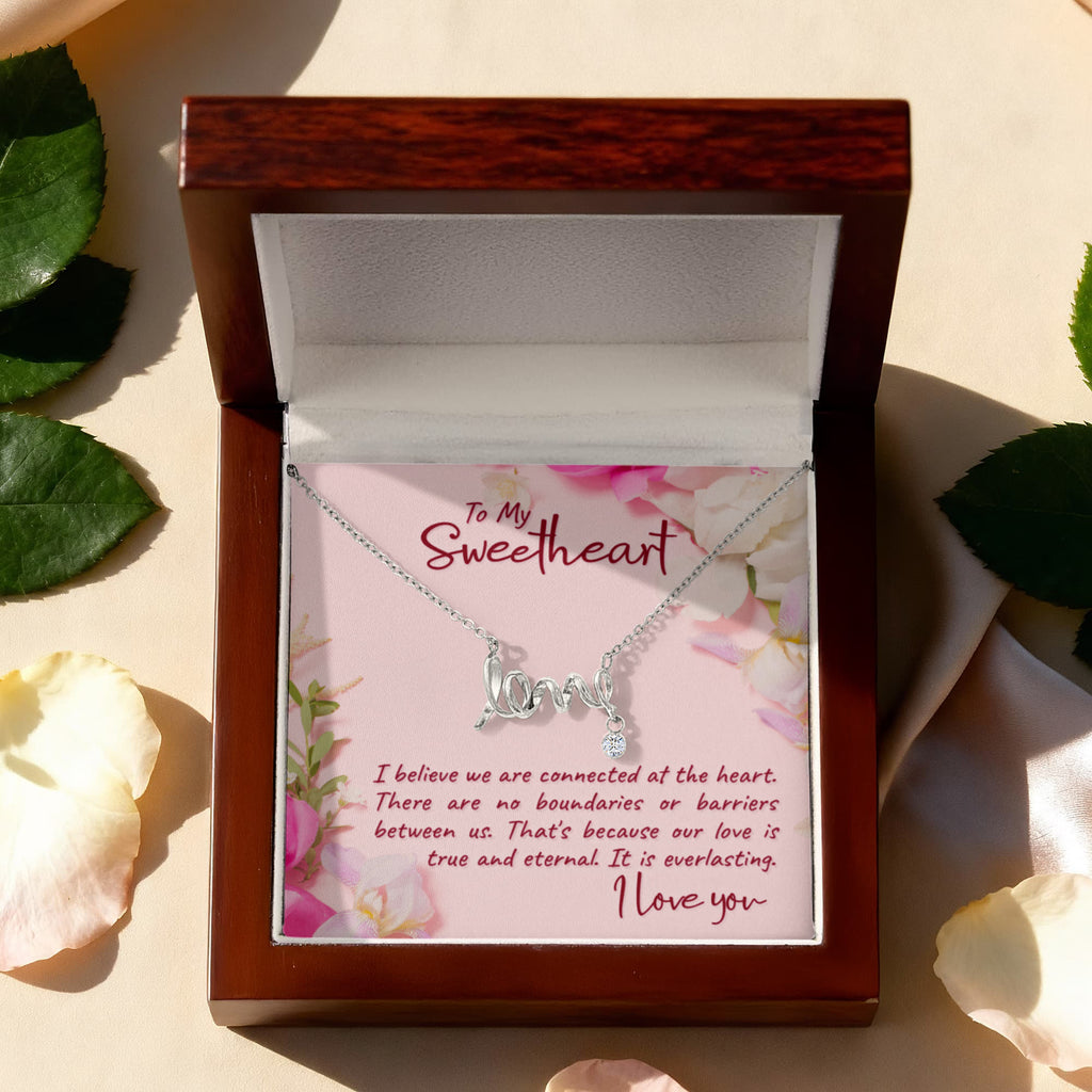 Scripted Love Necklace