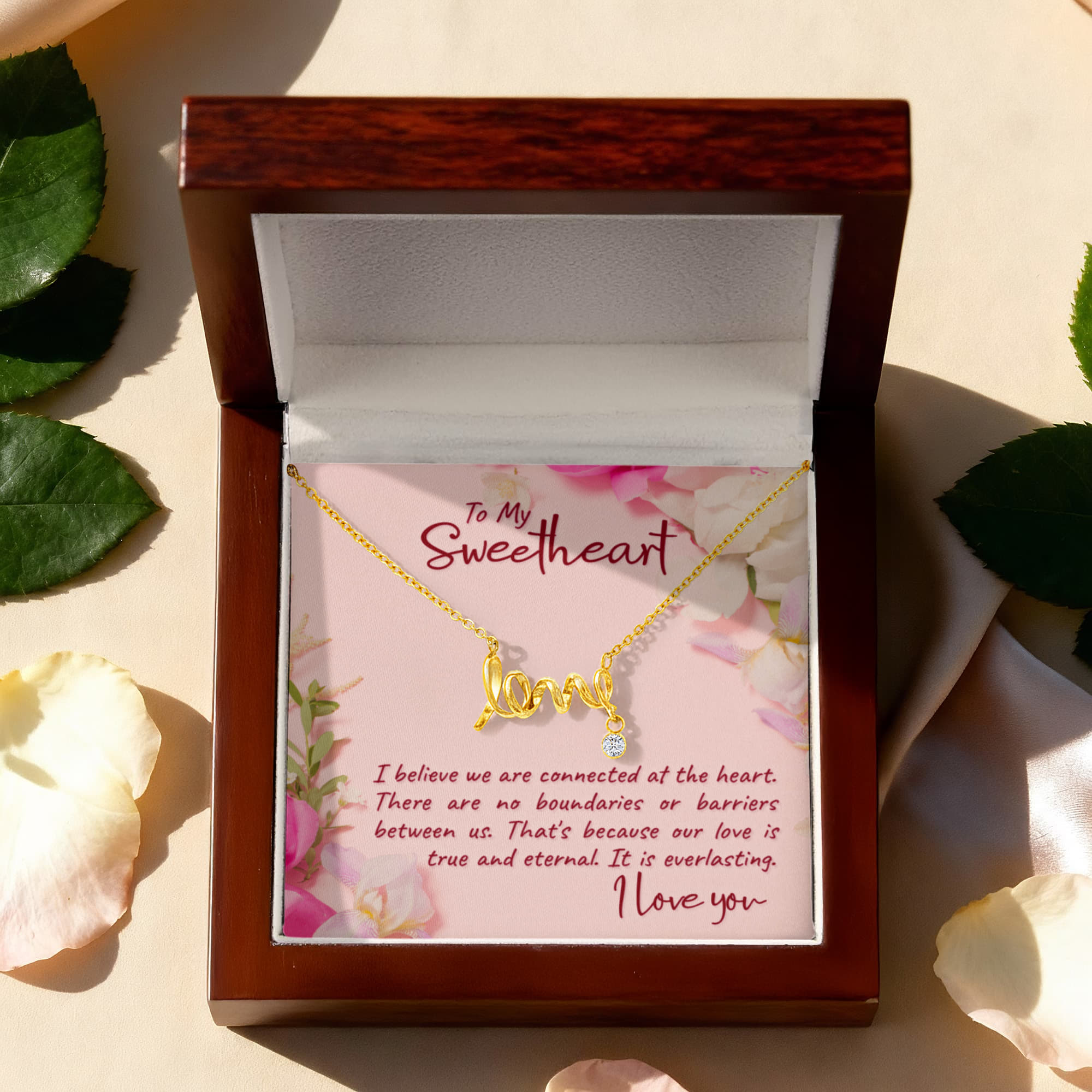 Scripted Love Necklace