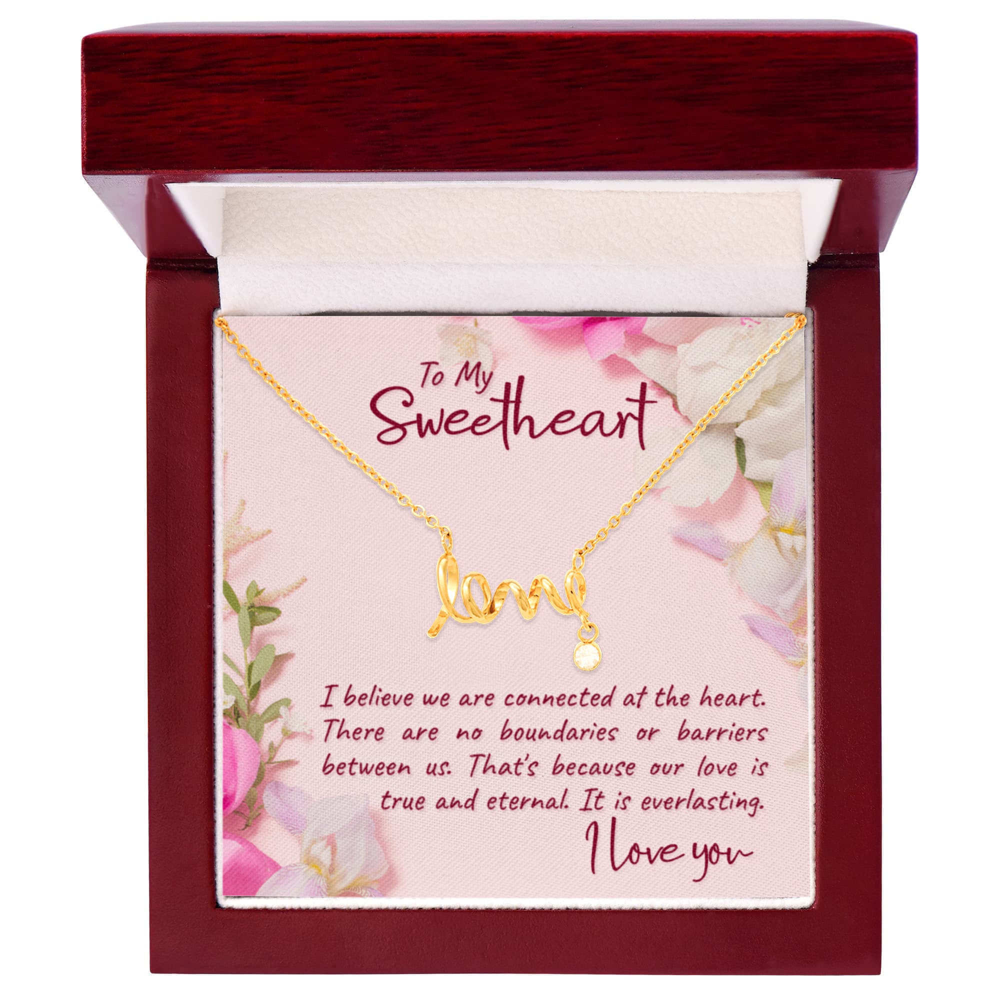 Scripted Love Necklace