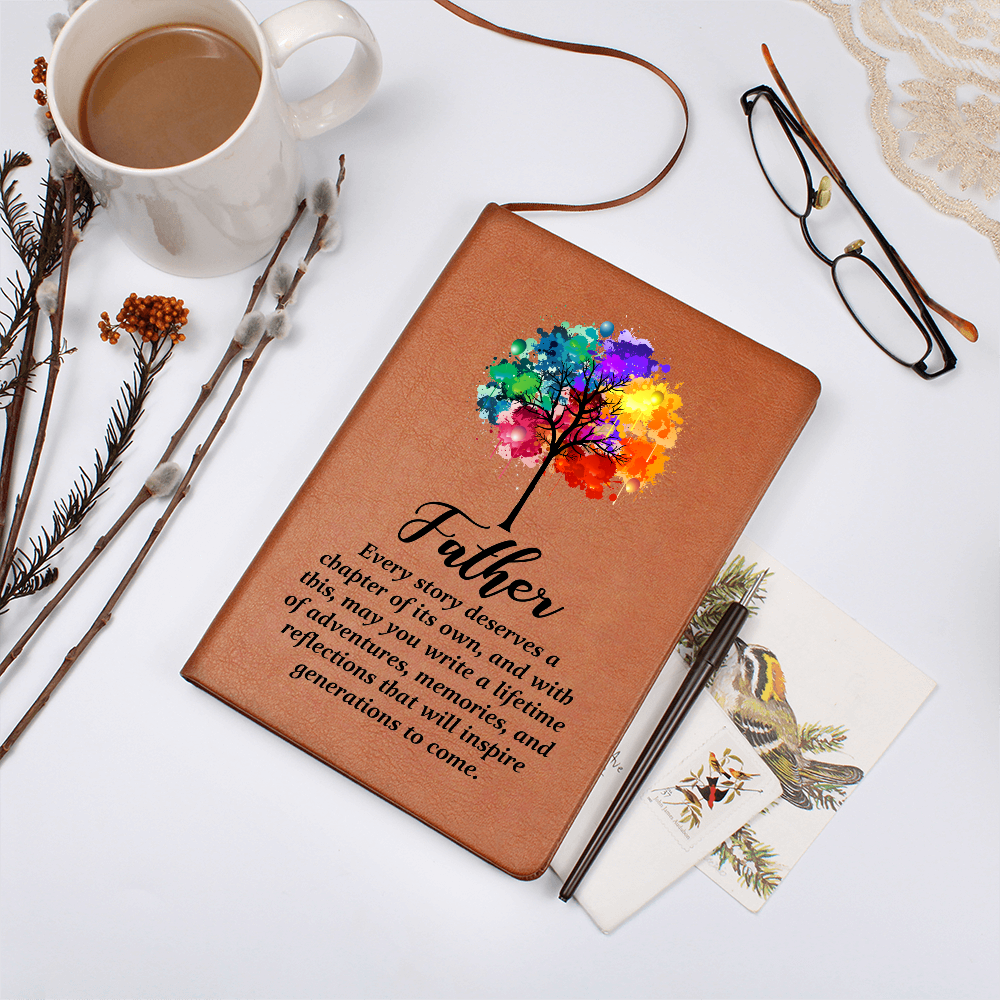 To My Father - A Lifetime of Stories | Premium Leather Journal