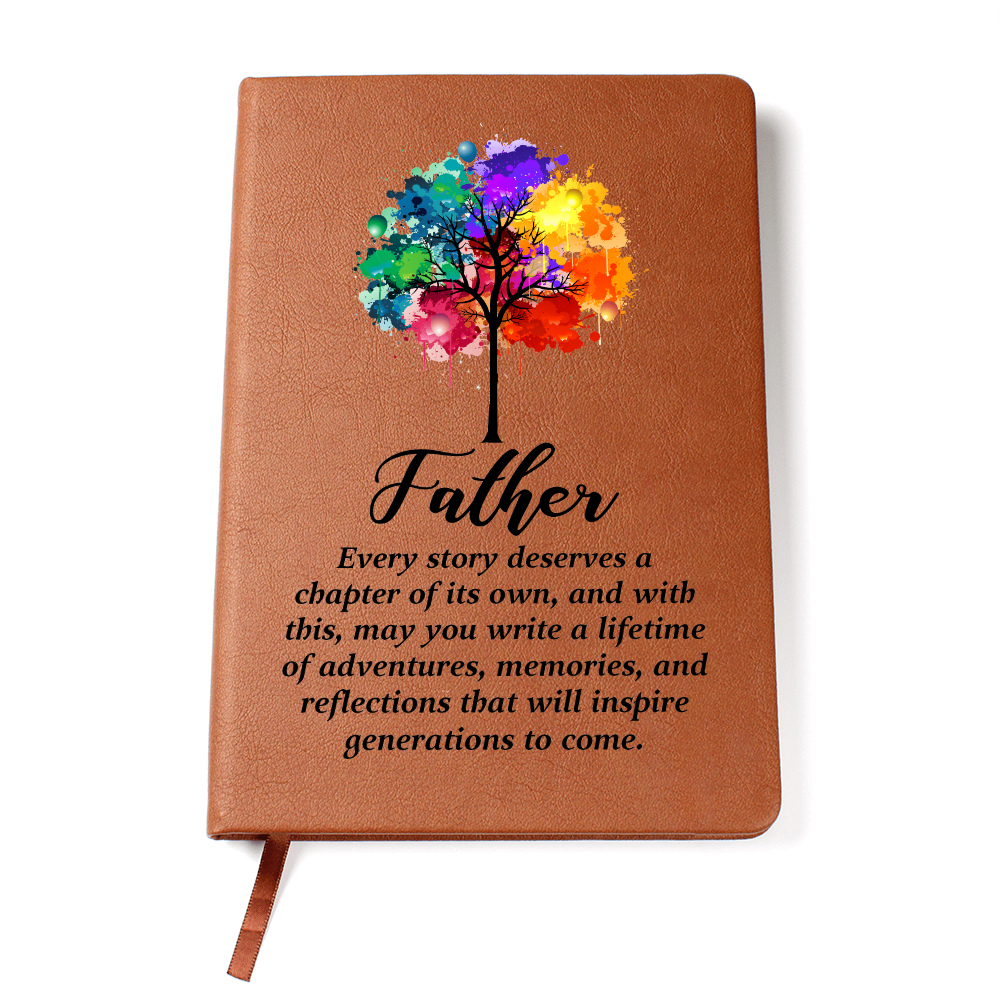 To My Father - A Lifetime of Stories | Premium Leather Journal