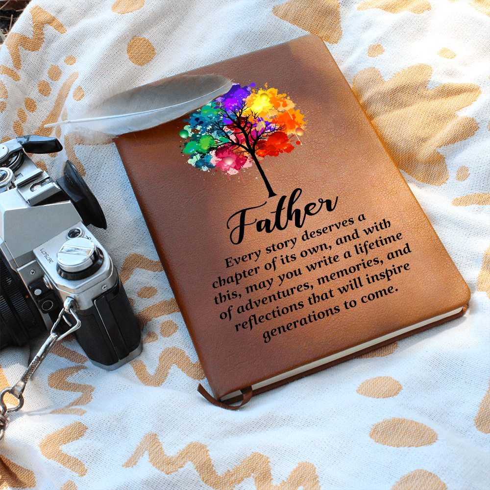 To My Father - A Lifetime of Stories | Premium Leather Journal