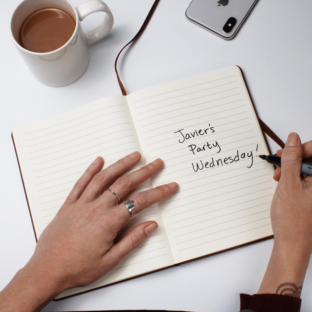 Dad's Travel Journal - Engraved Leather Notebook for Adventurous Dads