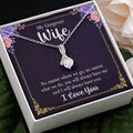 To My Gorgeous Wife - Always Have You | Alluring Beauty Ribbon Necklace Gift