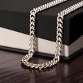 Cuban Link Chain Necklace - No Message Card