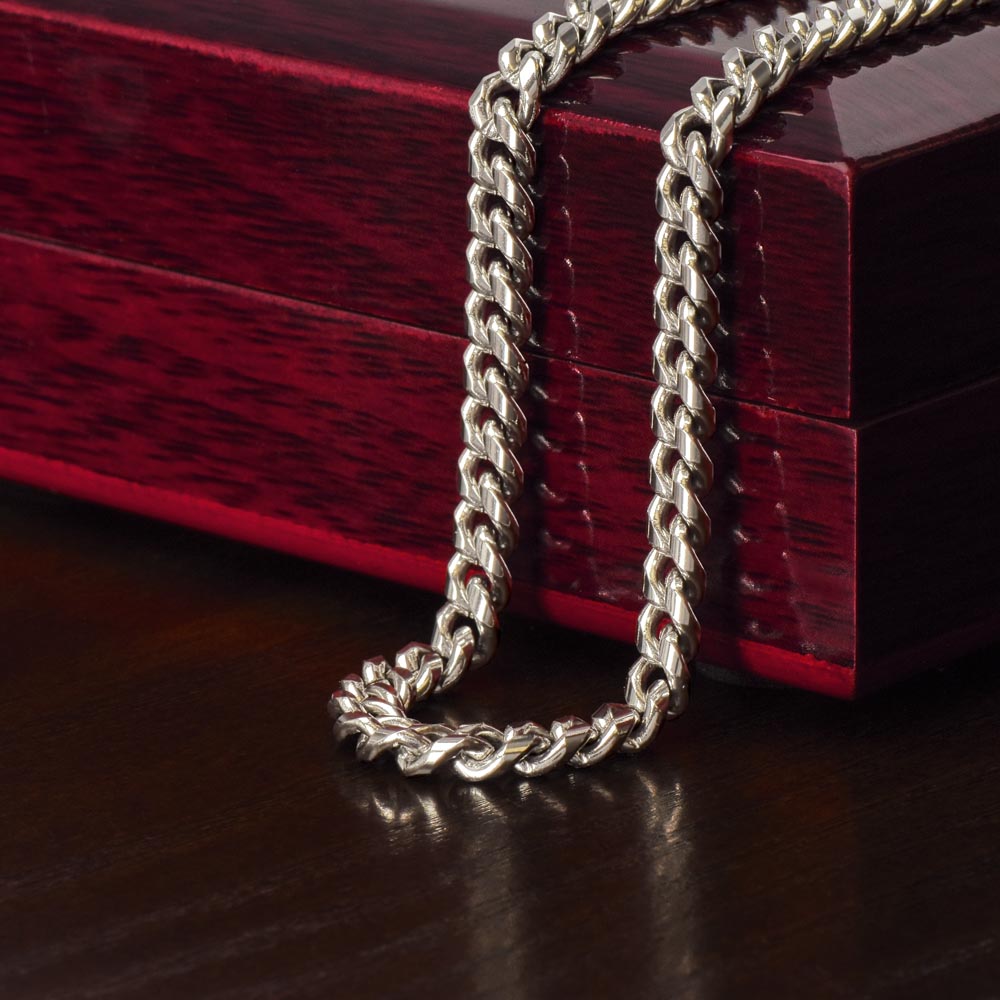 Cuban Link Chain Necklace - No Message Card