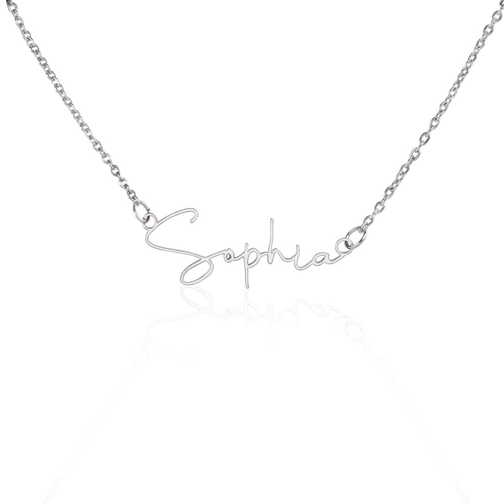 Signature Style Custom Name Necklace (No Message Card)
