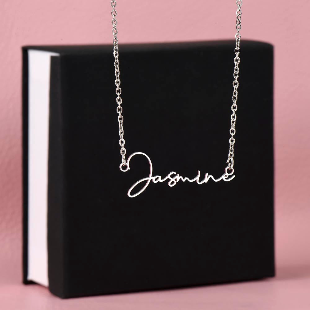 Signature Style Custom Name Necklace (No Message Card)