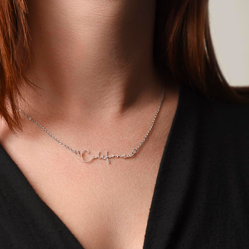 Signature Style Custom Name Necklace (No Message Card)