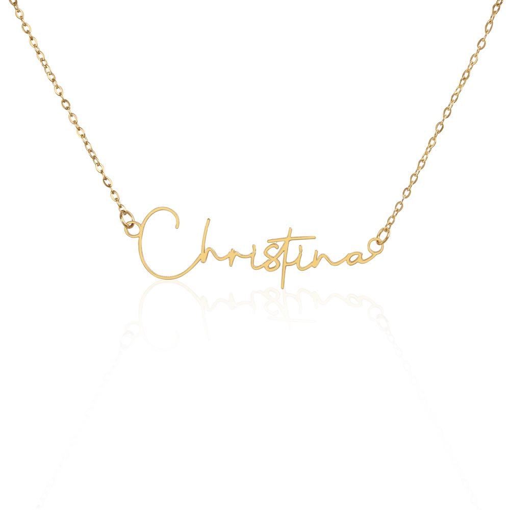 Signature Style Custom Name Necklace (No Message Card)