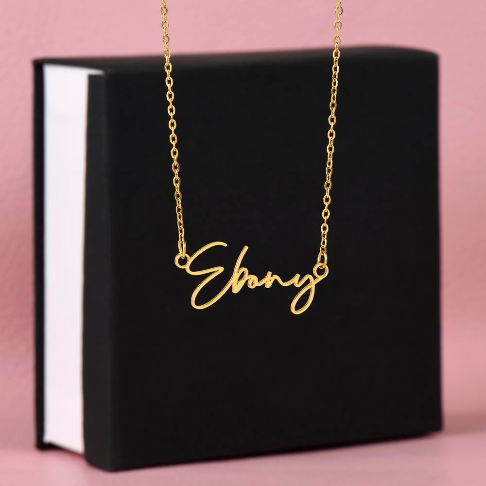 Signature Style Custom Name Necklace (No Message Card)