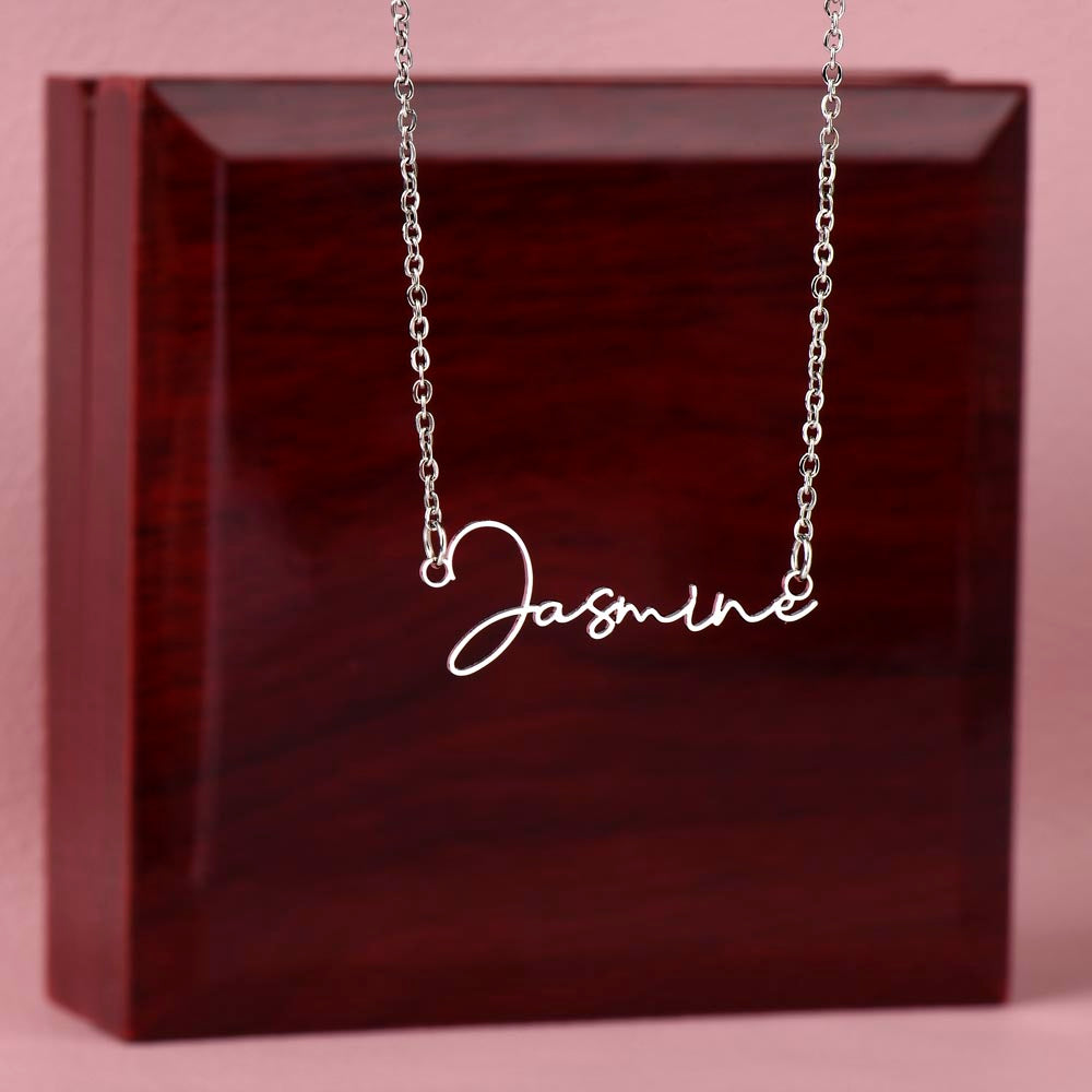 Signature Style Custom Name Necklace (No Message Card)