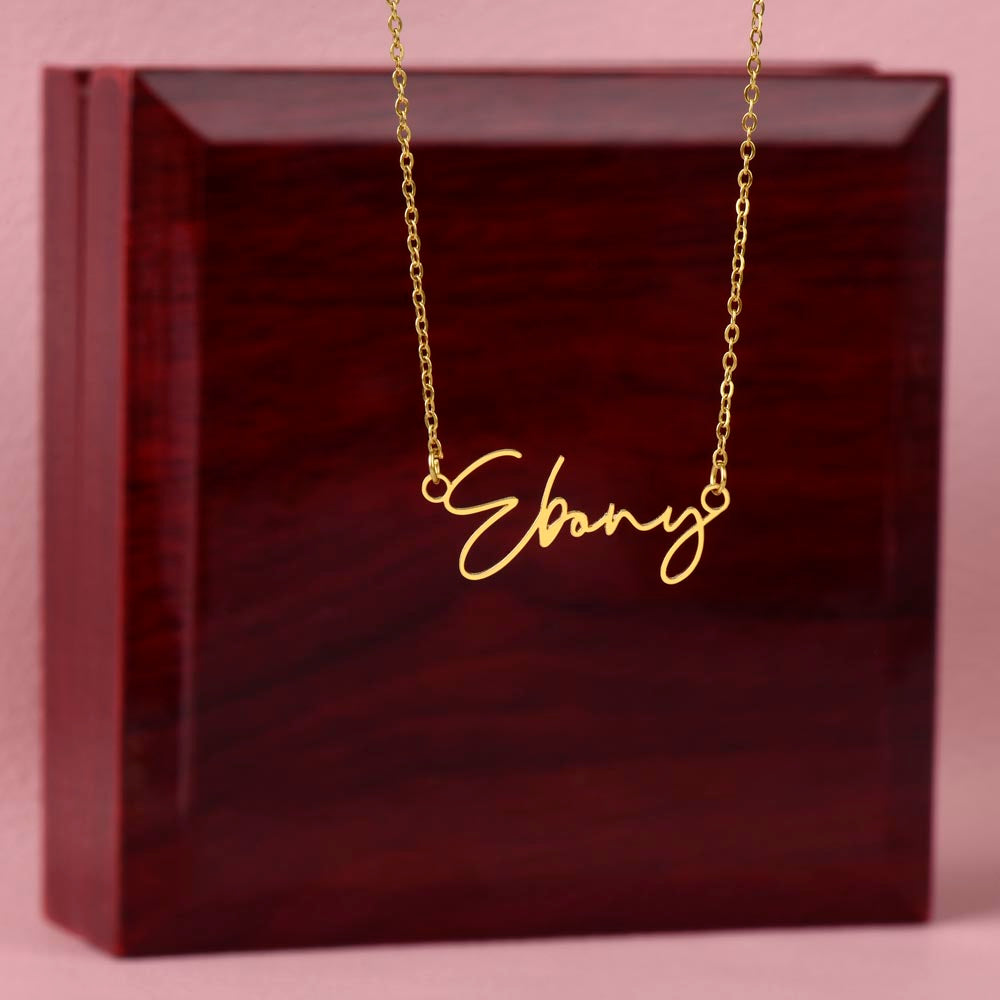 Signature Style Custom Name Necklace (No Message Card)