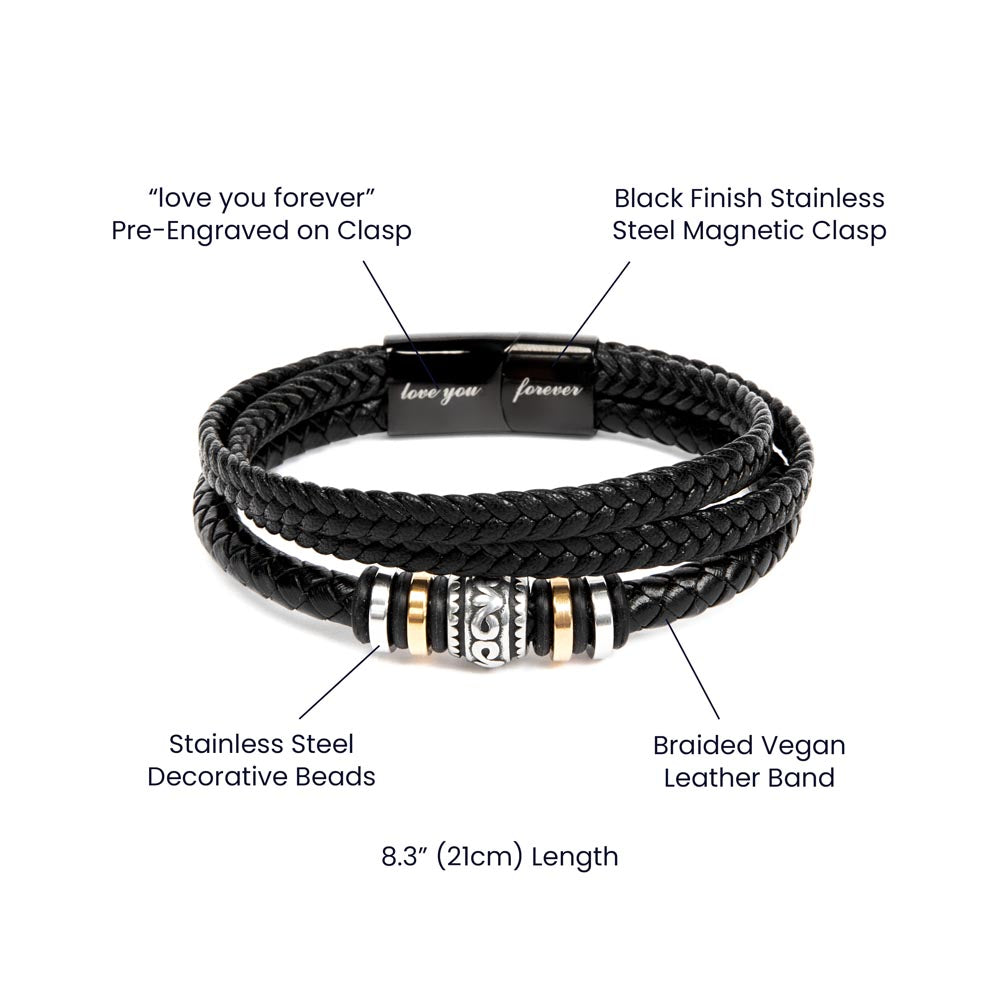 To My Dad — Love You Forever Bracelet from Daughter