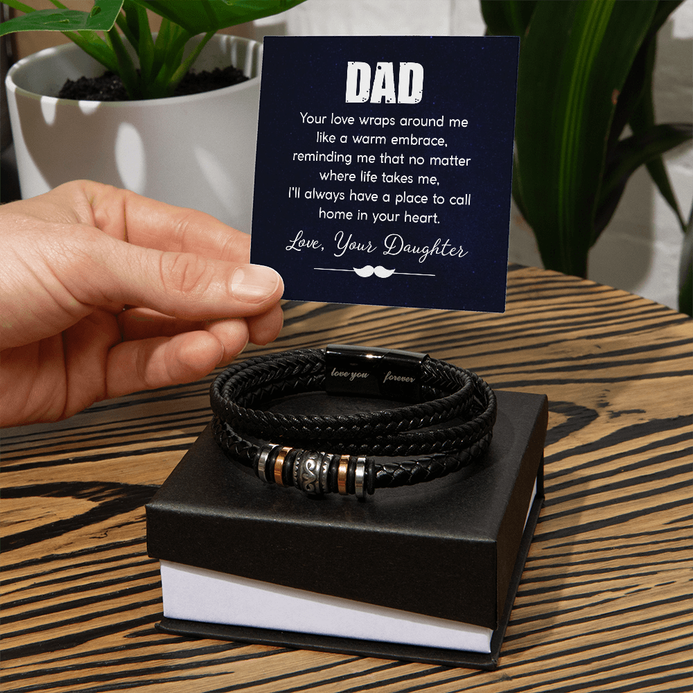 To My Dad — Love You Forever Bracelet from Daughter