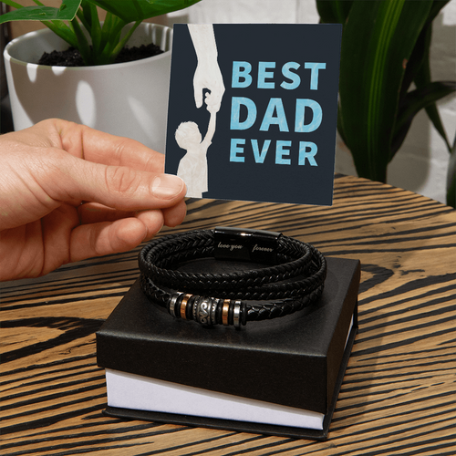 Best Dad Ever — Love You Forever Bracelet | Father's Day Gift