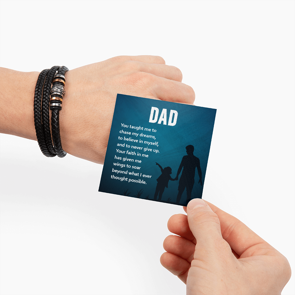 To My Dad - You Gave Me Wings | Love You Forever Bracelet