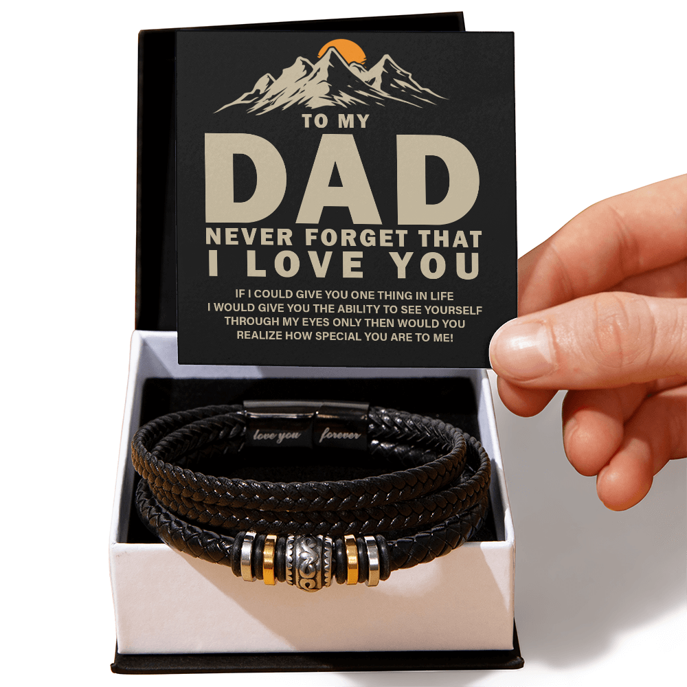 Dad Gift - Never Forget I Love You | Love You Forever Bracelet