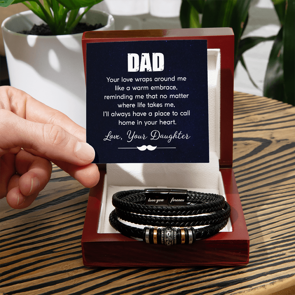 To My Dad — Love You Forever Bracelet from Daughter