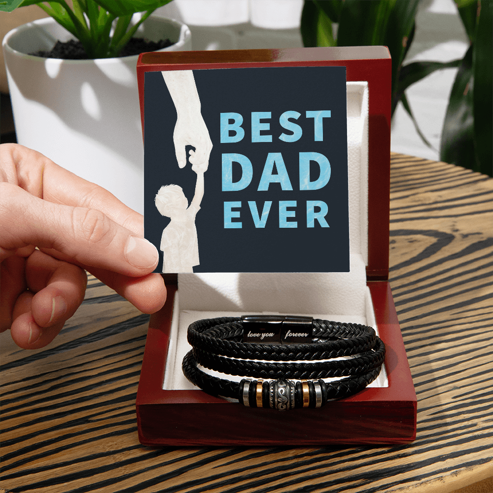 Best Dad Ever — Love You Forever Bracelet | Father's Day Gift