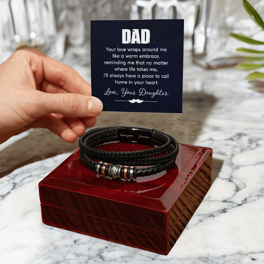 To My Dad — Love You Forever Bracelet from Daughter