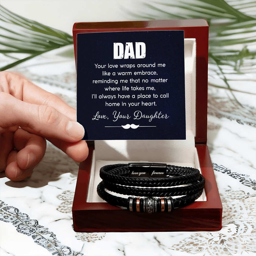 To My Dad — Love You Forever Bracelet from Daughter