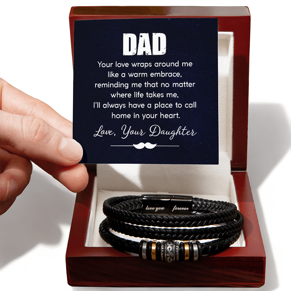 To My Dad — Love You Forever Bracelet from Daughter