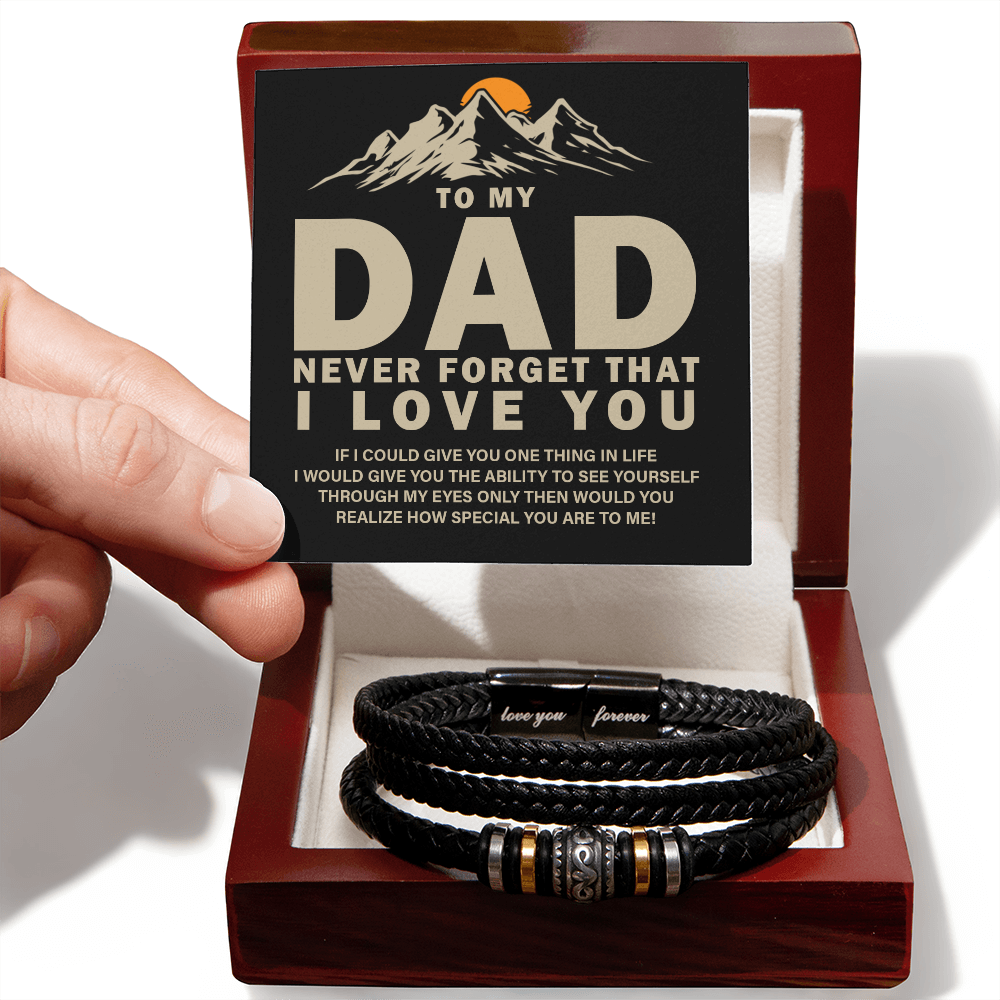 Dad Gift - Never Forget I Love You | Love You Forever Bracelet