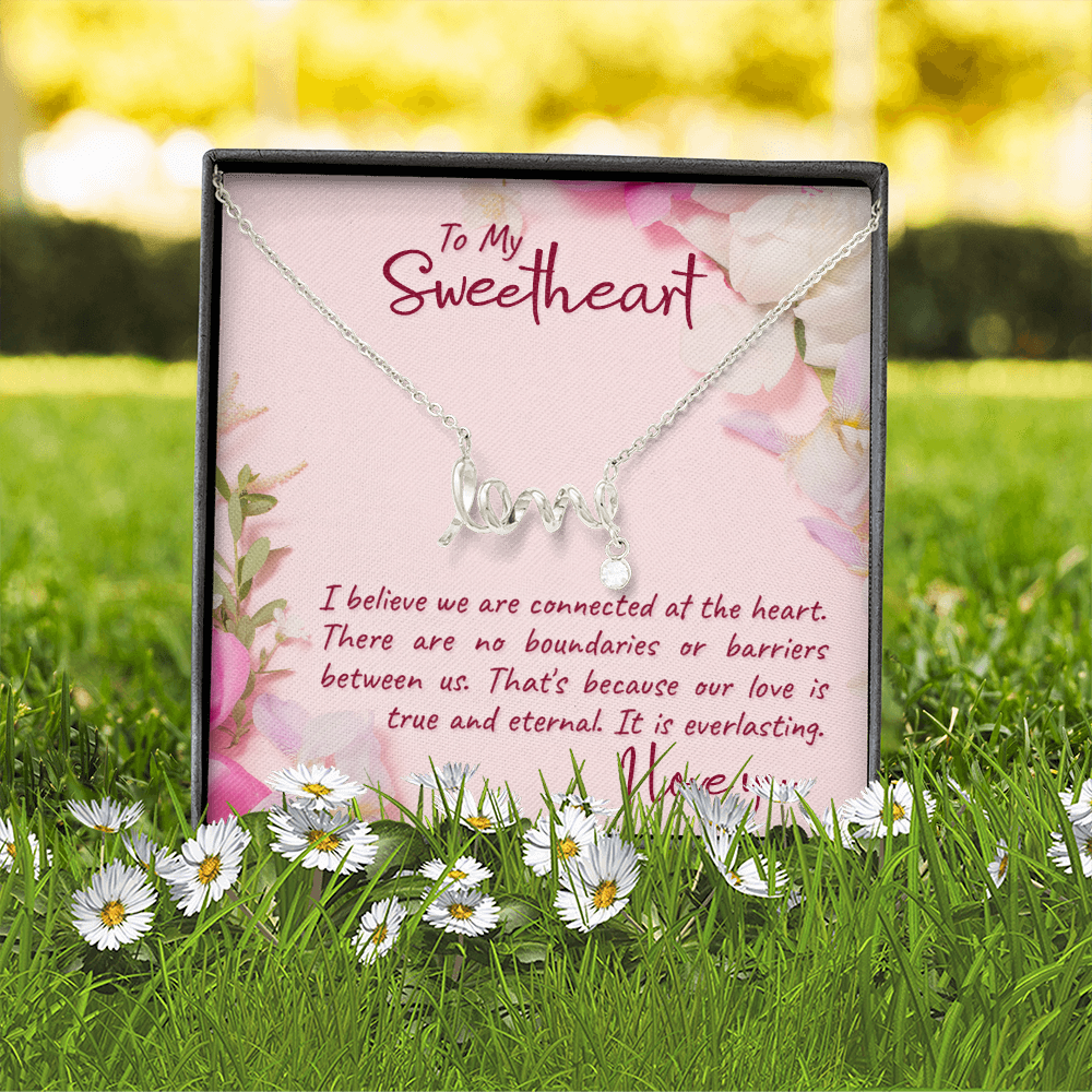 Scripted Love Necklace