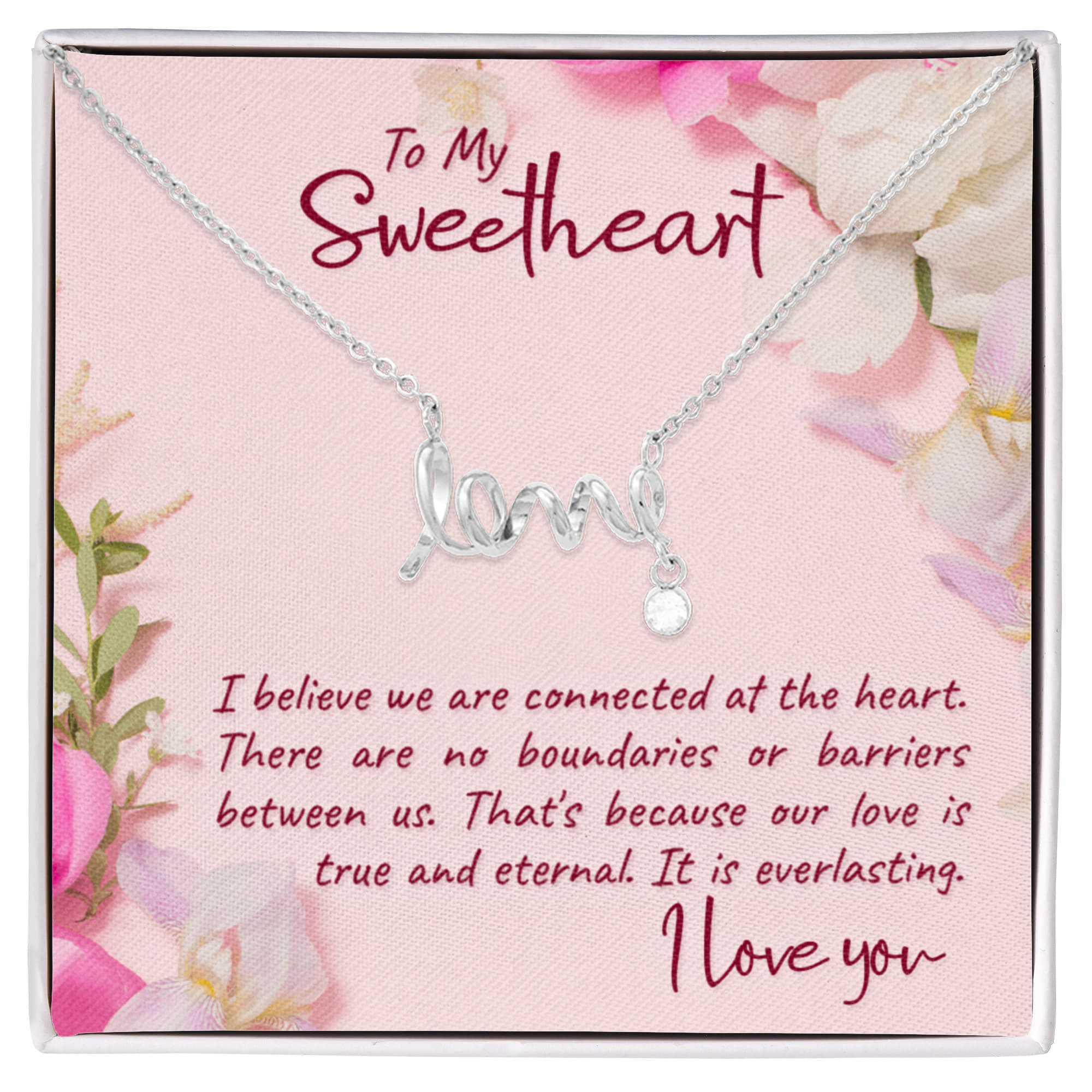 Scripted Love Necklace