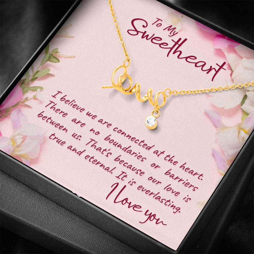 Scripted Love Necklace