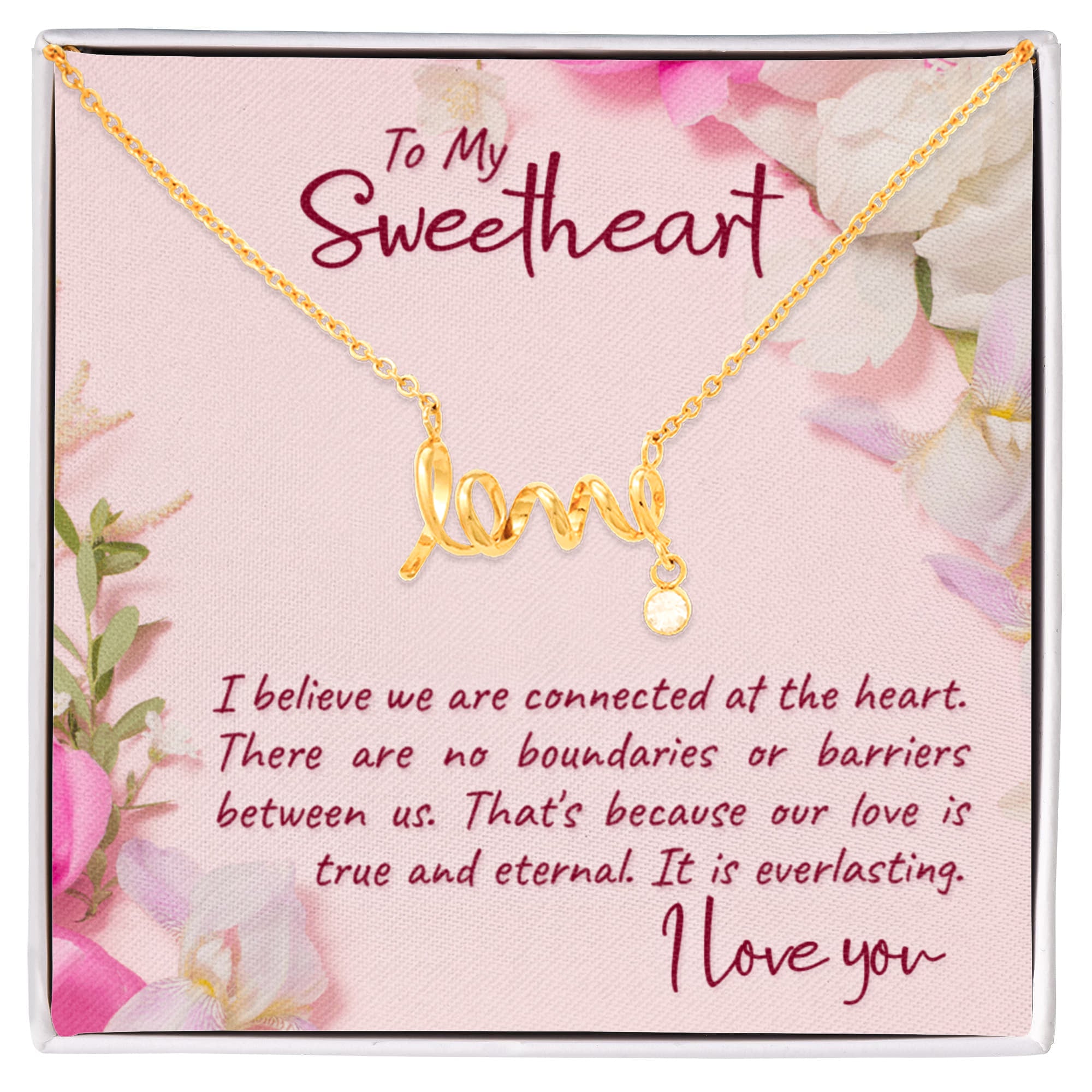 Scripted Love Necklace
