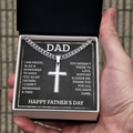 Personalized Cross Necklace with Cuban Link Chain