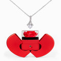 Alluring Beauty Necklace & Red Heart Rose Box Gift Set