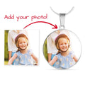 Custom Circle Necklace - Personalized Photo & Engraving